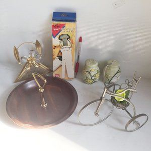 Lot of 5 Household Items: Tray Can Opener S&P Bike